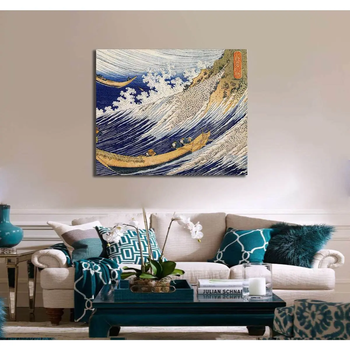 Katsushika Hokusai, Hokusai Ocean Waves - Canvas Print 2