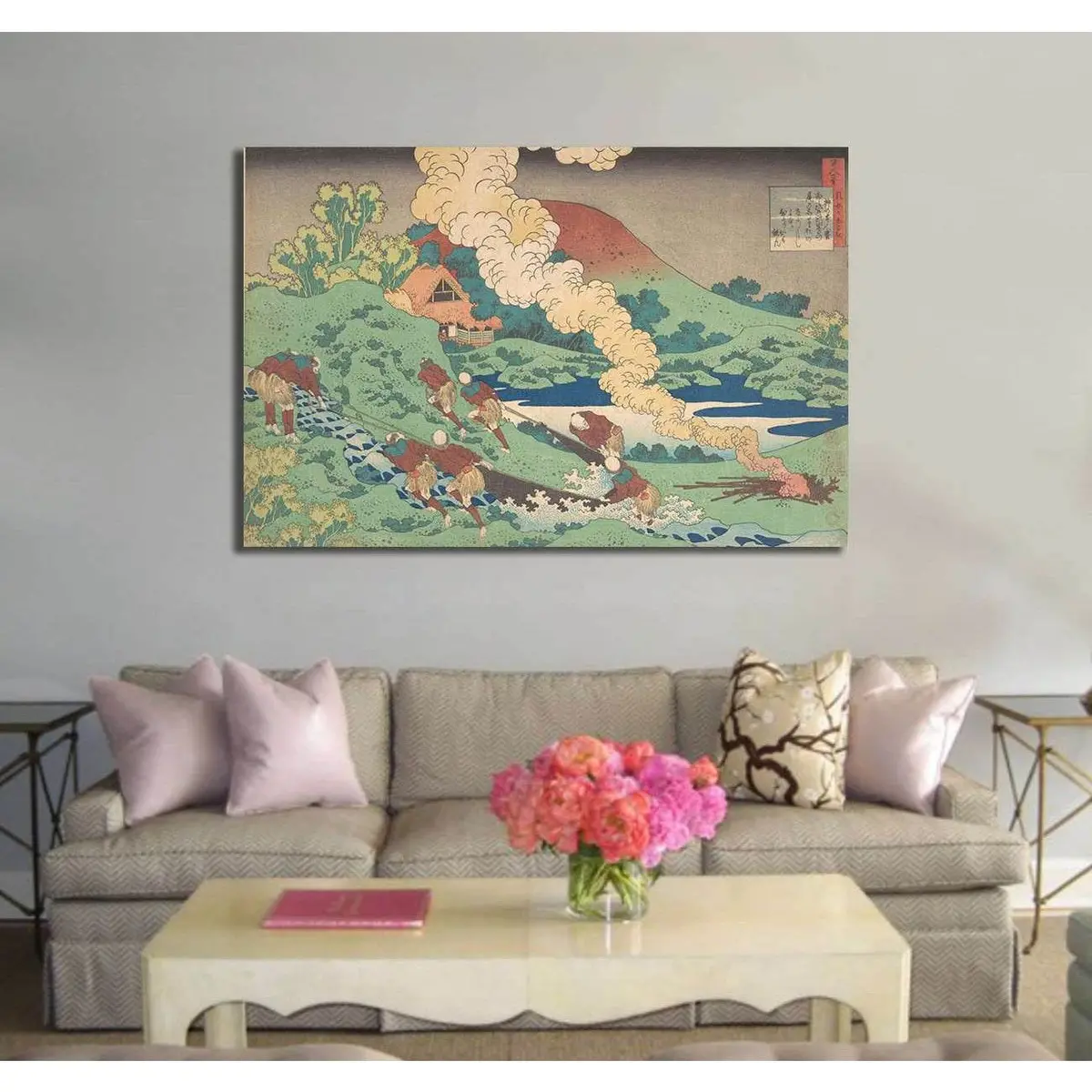 Katsushika Hokusai, Kakinomoto No Hitomaro - Canvas Print 3