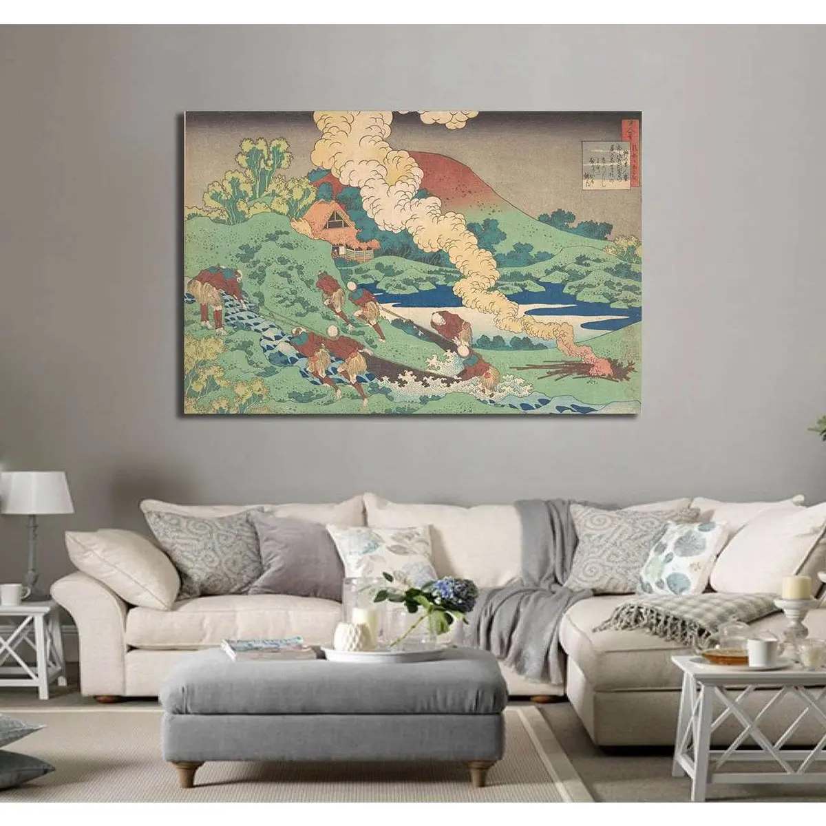 Katsushika Hokusai, Kakinomoto No Hitomaro - Canvas Print 2