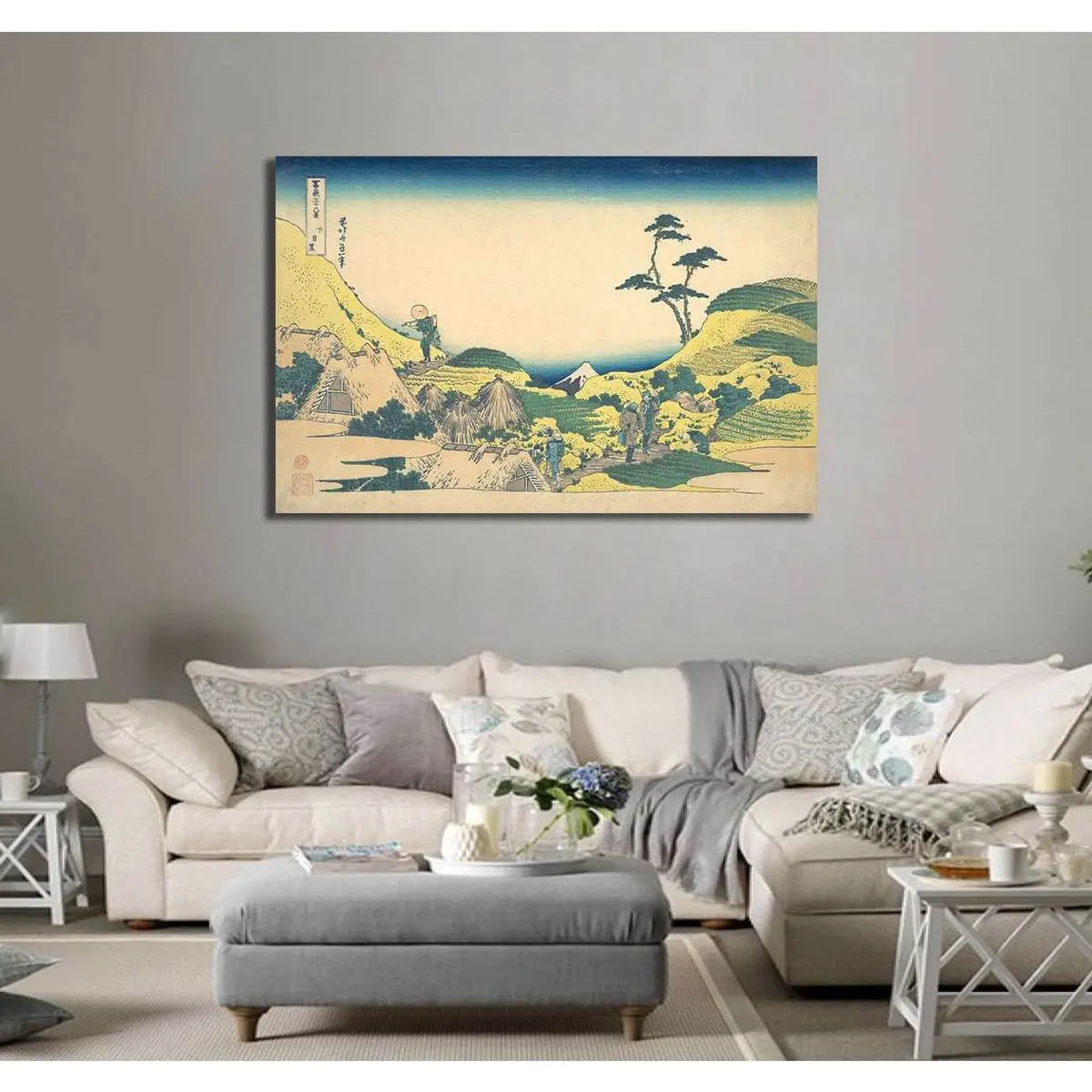 Katsushika Hokusai, Lower Meguro - Canvas Print 3