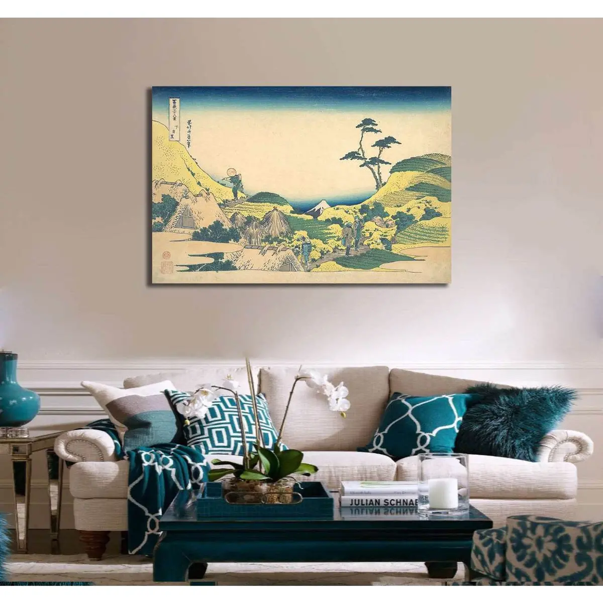 Katsushika Hokusai, Lower Meguro - Canvas Print 2