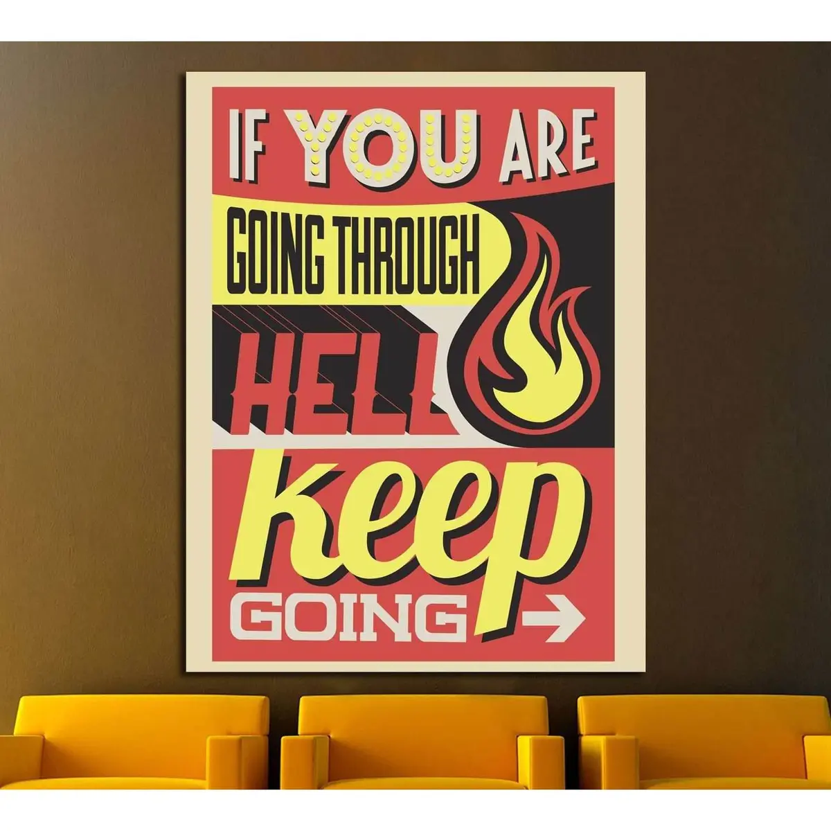 Keep Going №4536 Ready To Hang Canvas Print 1