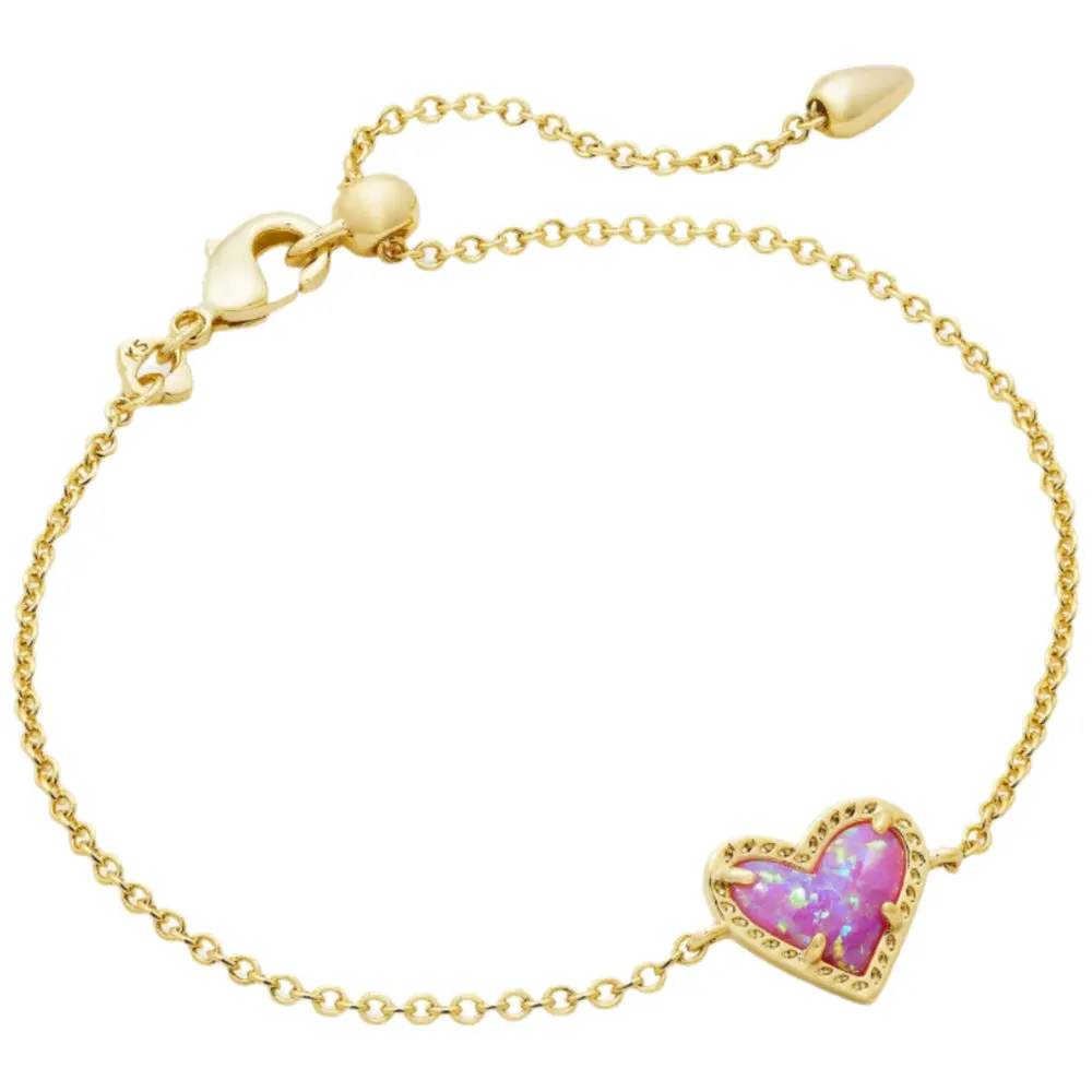 Kendra Scott Ari Heart Rose Gold Chain Bracelet 1