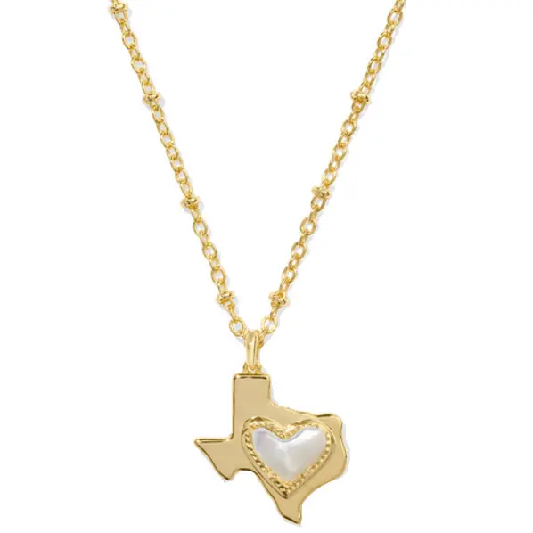 Kendra Scott Ari Heart Gold Texas Pendant Necklace 1