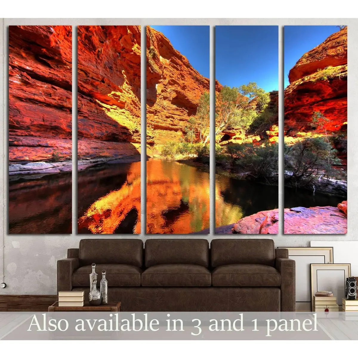 Kings Canyon, Australia Art Print #3176 – Ready-to-Hang Canvas