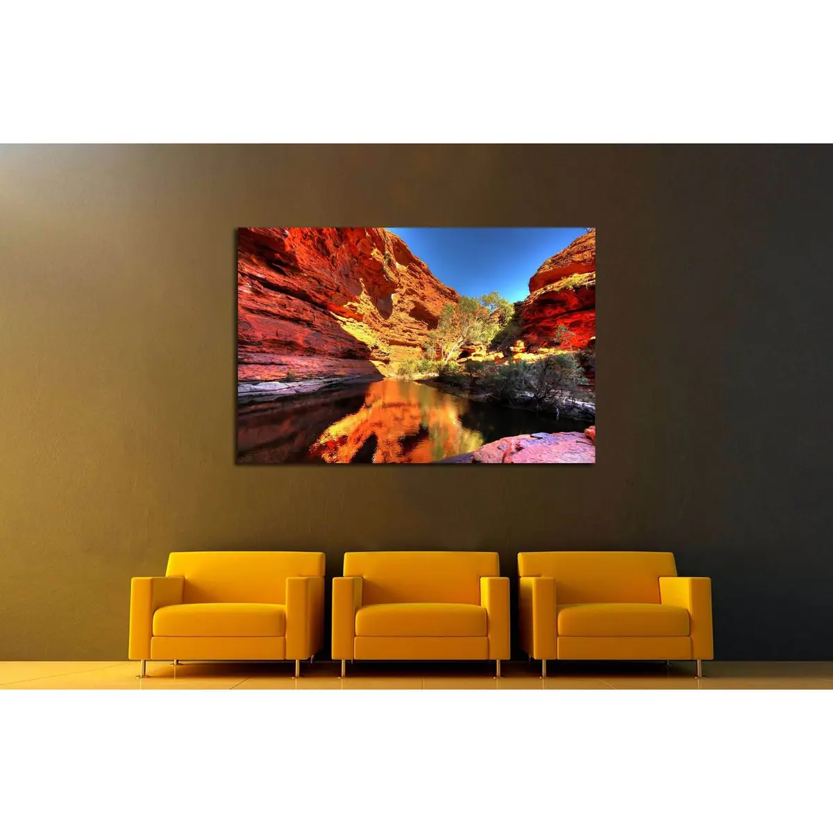 Kings Canyon, Australia №3176 Ready To Hang Canvas Print 3
