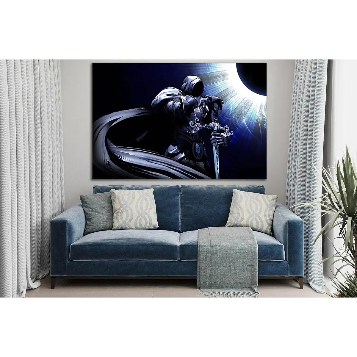 Knight With A Long Cloak №Sl1216 Ready To Hang Canvas Print 2