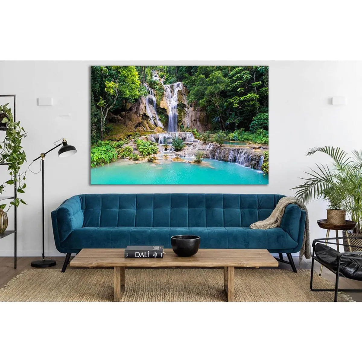 Kouangxi Water Fall Laos №Sl491 Ready To Hang Canvas Print 1