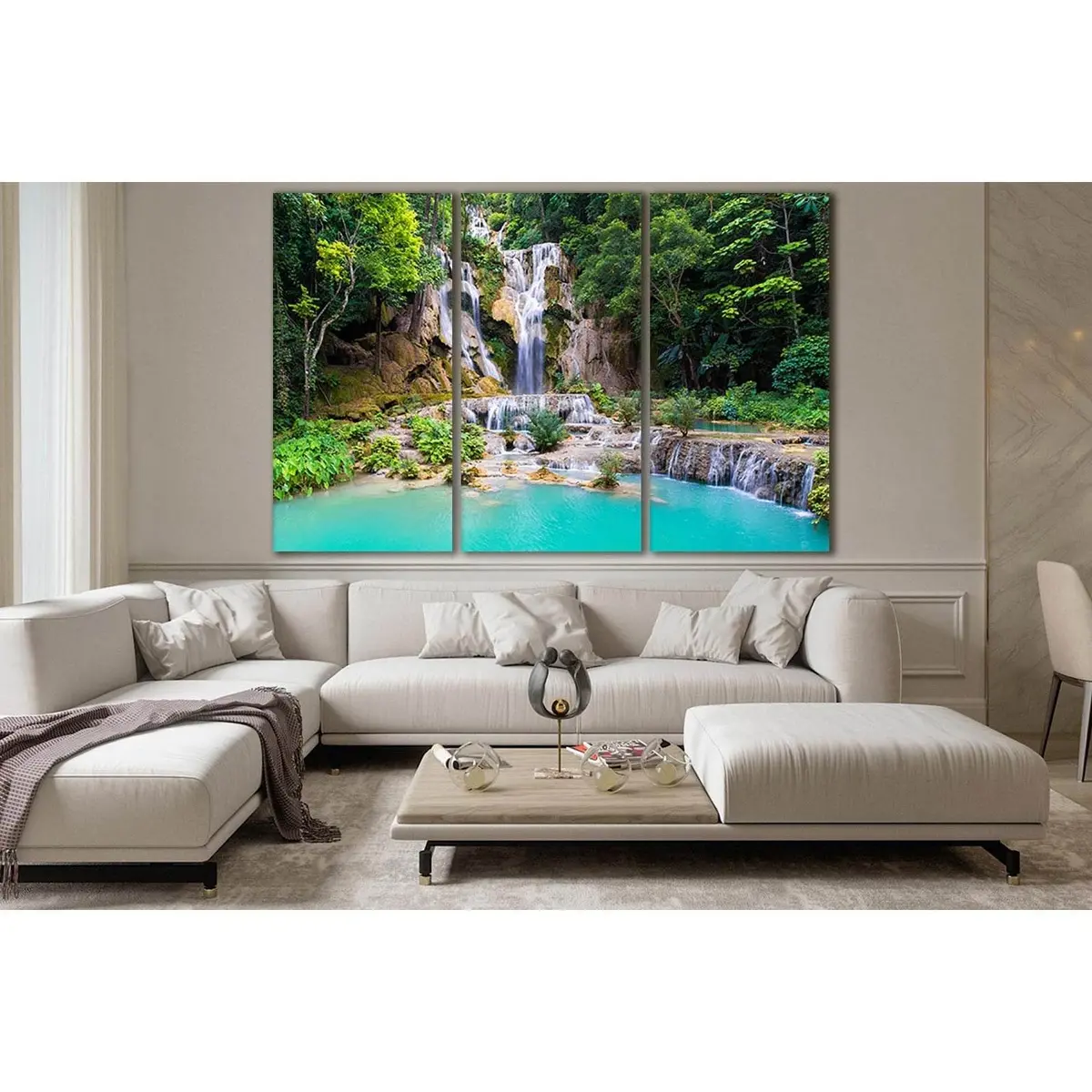 Kouangxi Water Fall Laos №Sl491 Ready To Hang Canvas Print 5