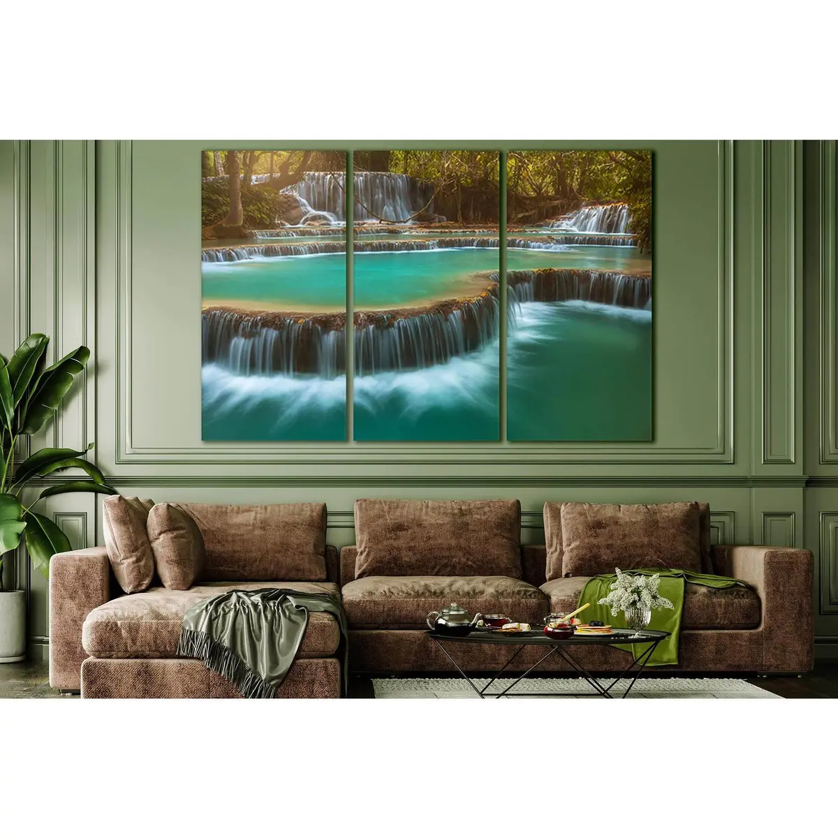 Kuang Si Falls Laos №Sl465 Ready To Hang Canvas Print 5