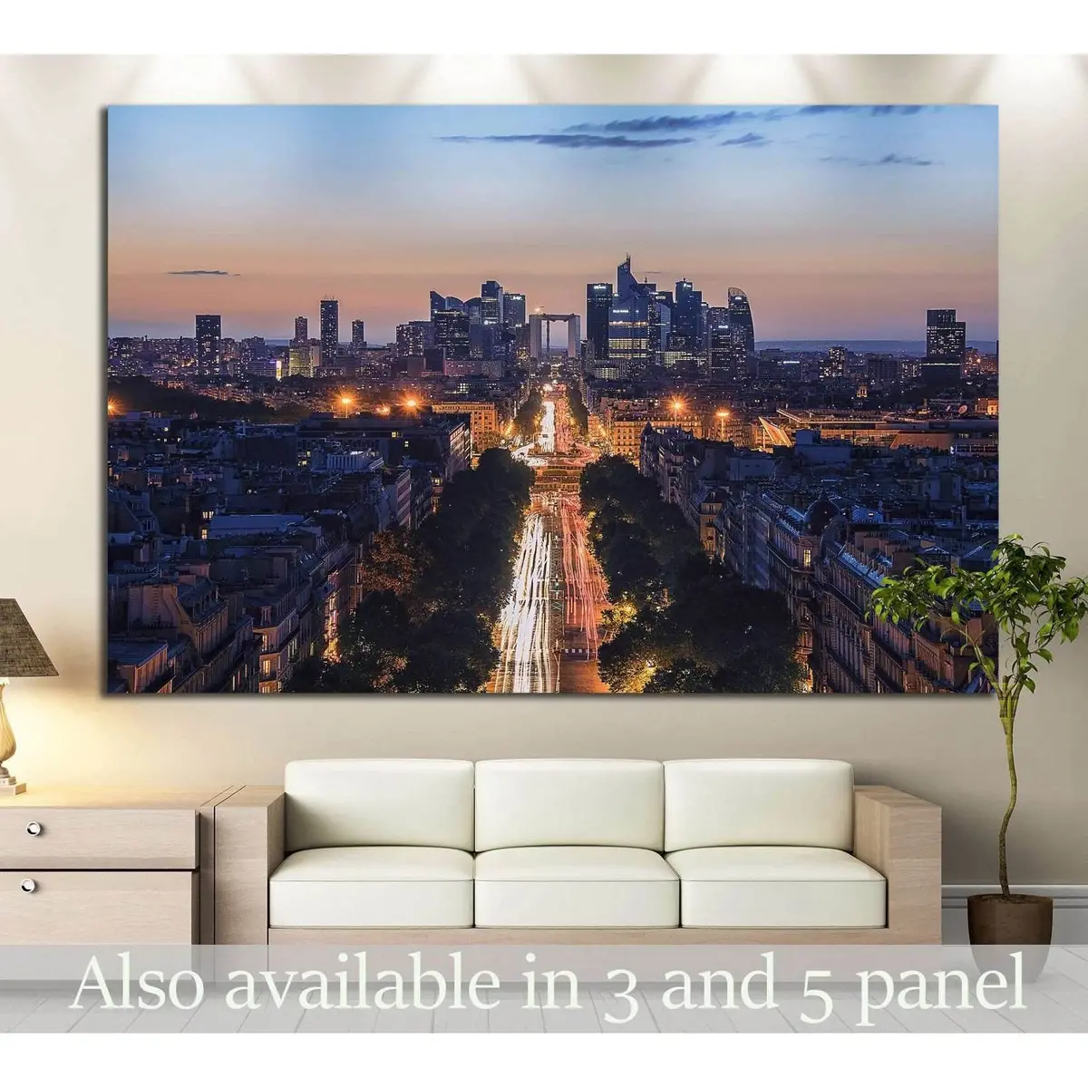 La Defense In Paris №821 Ready To Hang Canvas Print 1