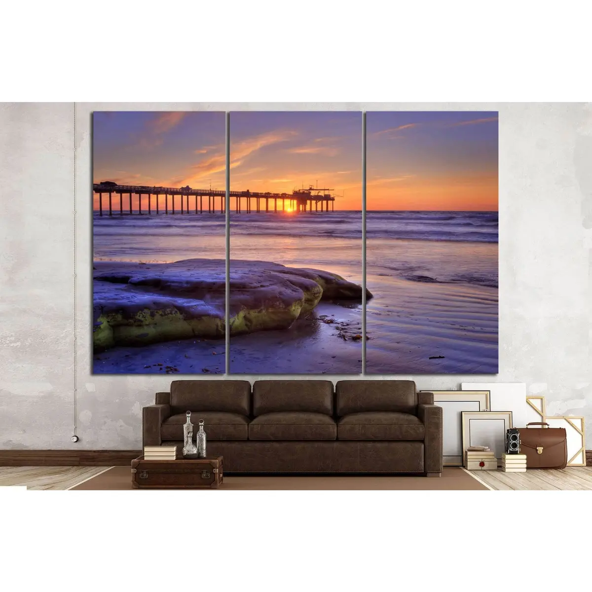 La Jolla Beach, San Diego, California №1017 Ready To Hang Canvas Print 5