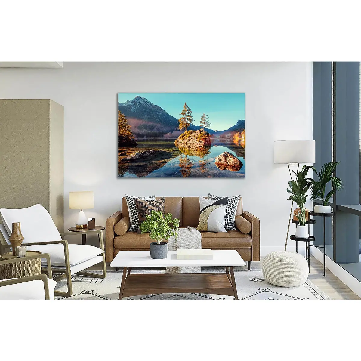 Lake Hintersee At Sunrise №Sl08 Ready To Hang Canvas Print 2
