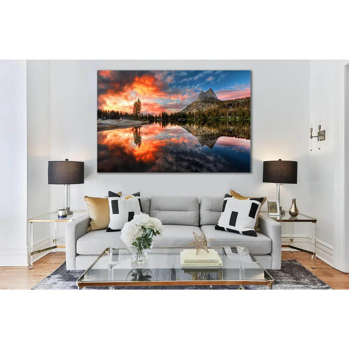 Lake Yosemite California №Sl20 Ready To Hang Canvas Print 1