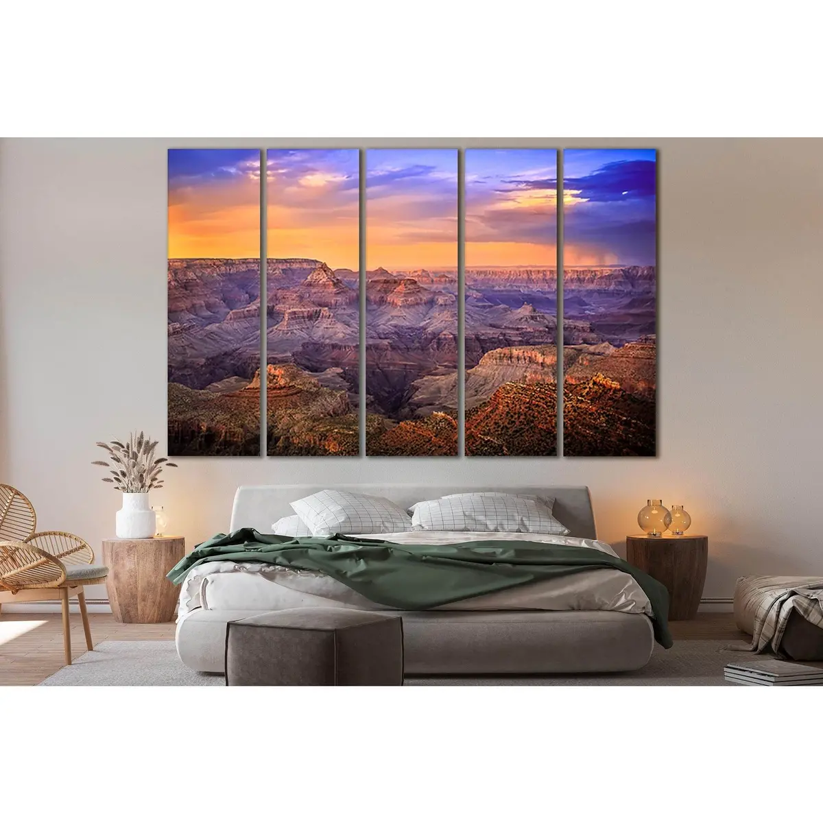 Grand Canyon Sunset Landscape Canvas Art №SL230 – Premium Ready-to-Hang Wall Decor - Image 3