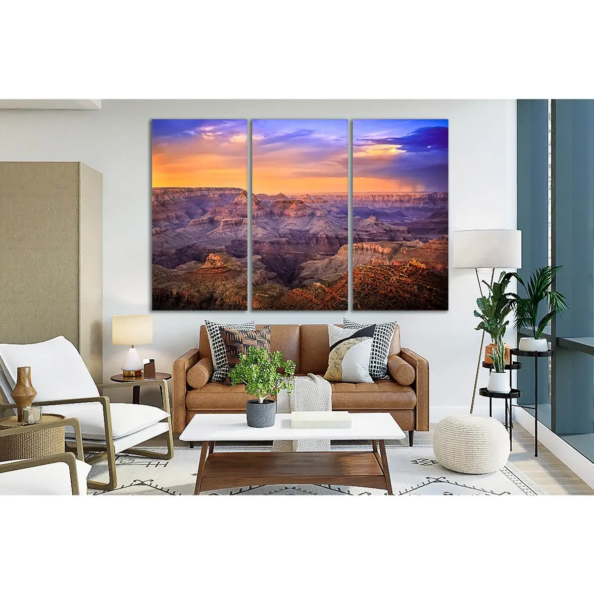 Landscape Grand Canyon At Sunset №Sl230 Ready To Hang Canvas Print 5