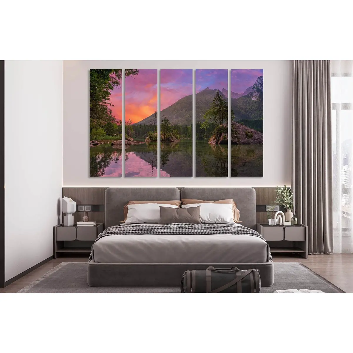 Premium German Landscape Canvas Art – Ready-to-Hang Wall Decor (Design D1229)