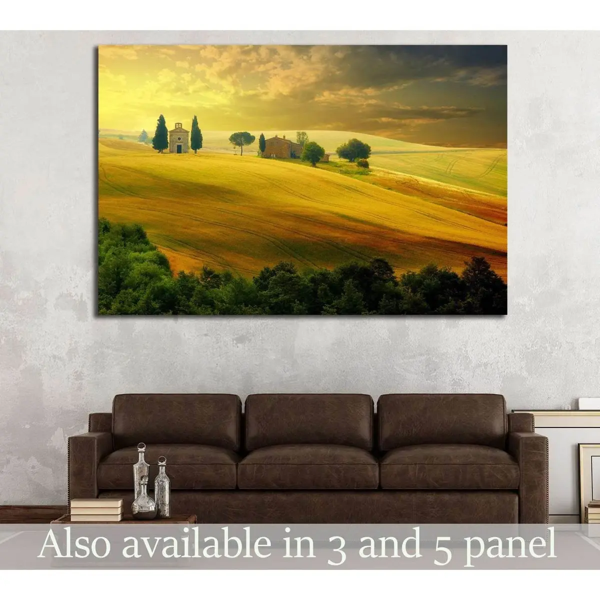 Landscape In Tuscany №623 Ready To Hang Canvas Print 1