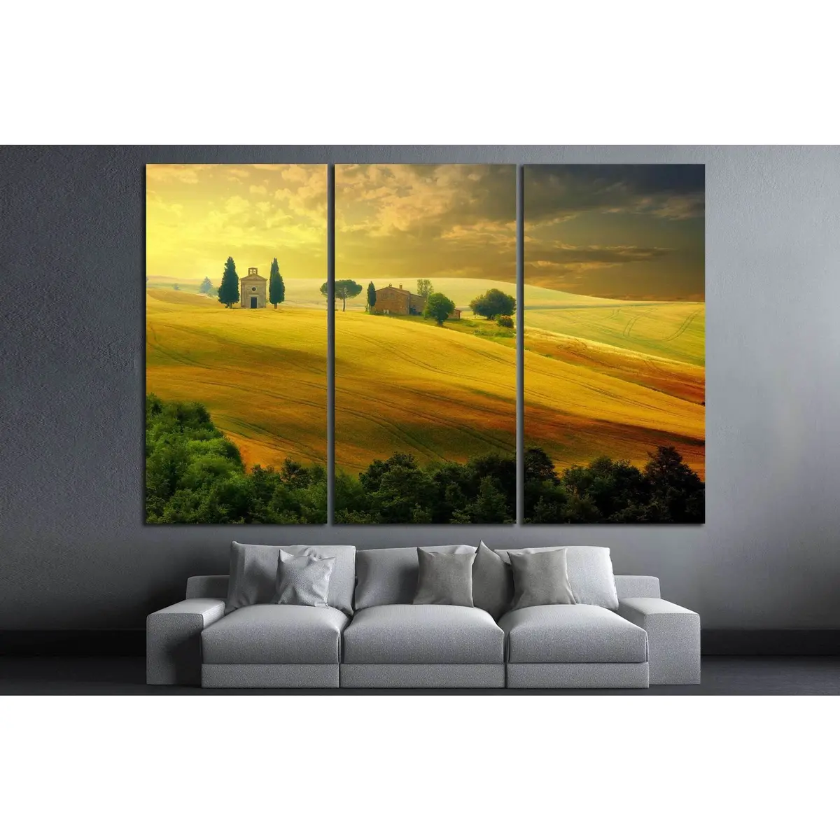 Landscape In Tuscany №623 Ready To Hang Canvas Print 5