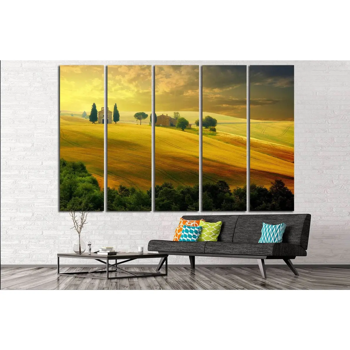 Tuscany Landscape Canvas Art Print #623 – Premium Ready-to-Hang Wall Decor - Image 2