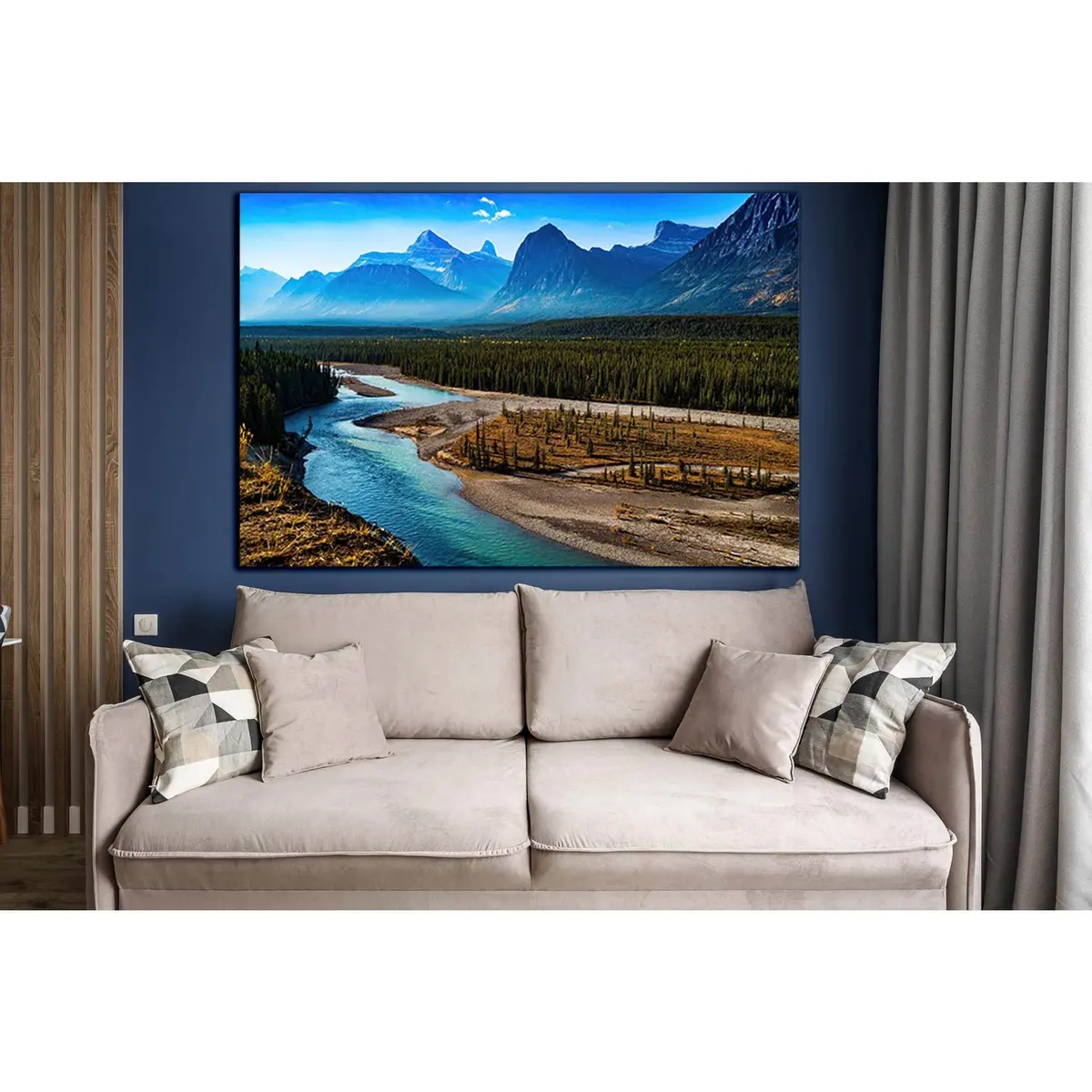Landscape Mountain And River №Sl1600 Ready To Hang Canvas Print 2