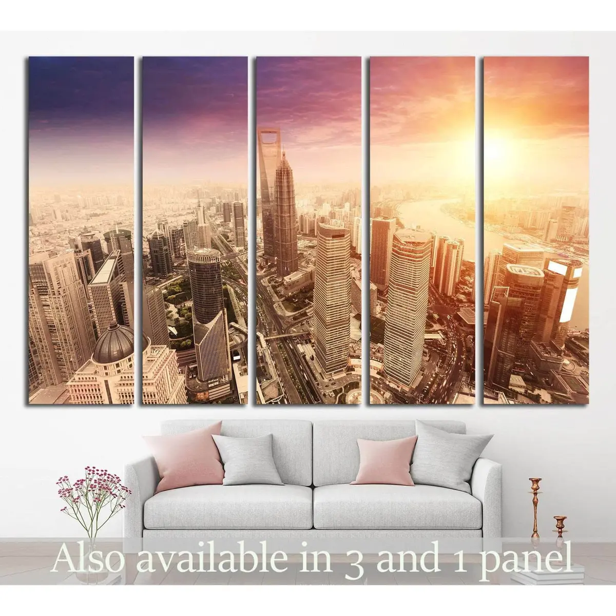 Shanghai Cityscape Canvas Art Print #1161 – Premium Ready-to-Hang Wall Decor
