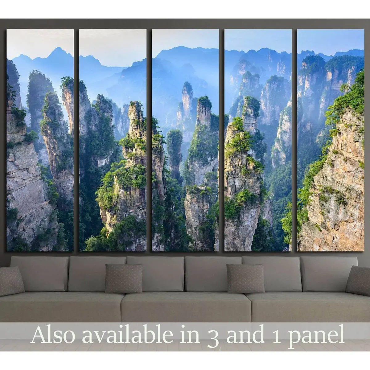 Zhangjiajie National Park Scenic Canvas Art Print #1315