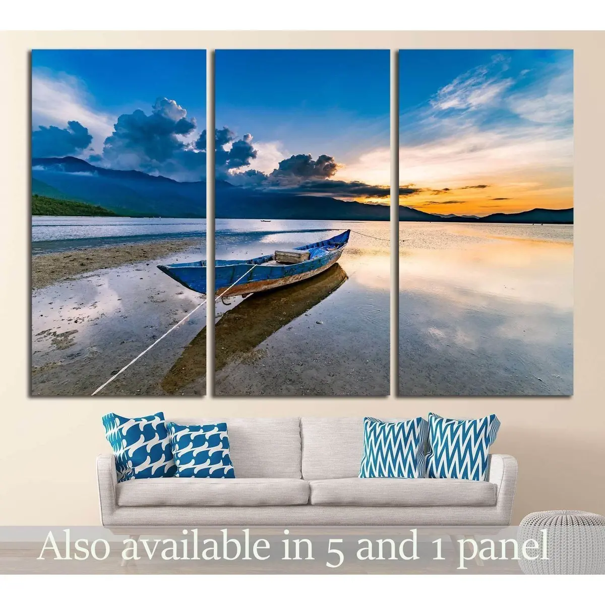 Lap An Lagoon A Beautiful And Famous Lagoon In Lang Co Town, Hue City, Vietnam №2521 Ready To Hang Canvas Print 5