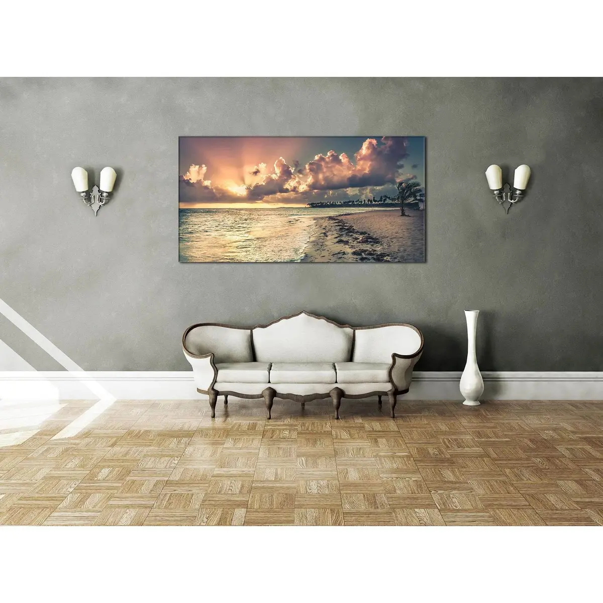 Large Beach №743 Ready To Hang Canvas Print 3