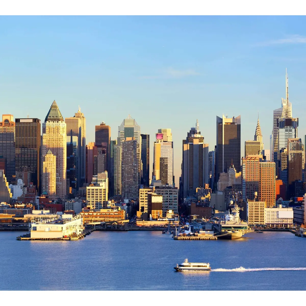 Large Manhattan Midtown Skyline №54 Ready To Hang Canvas Print 2
