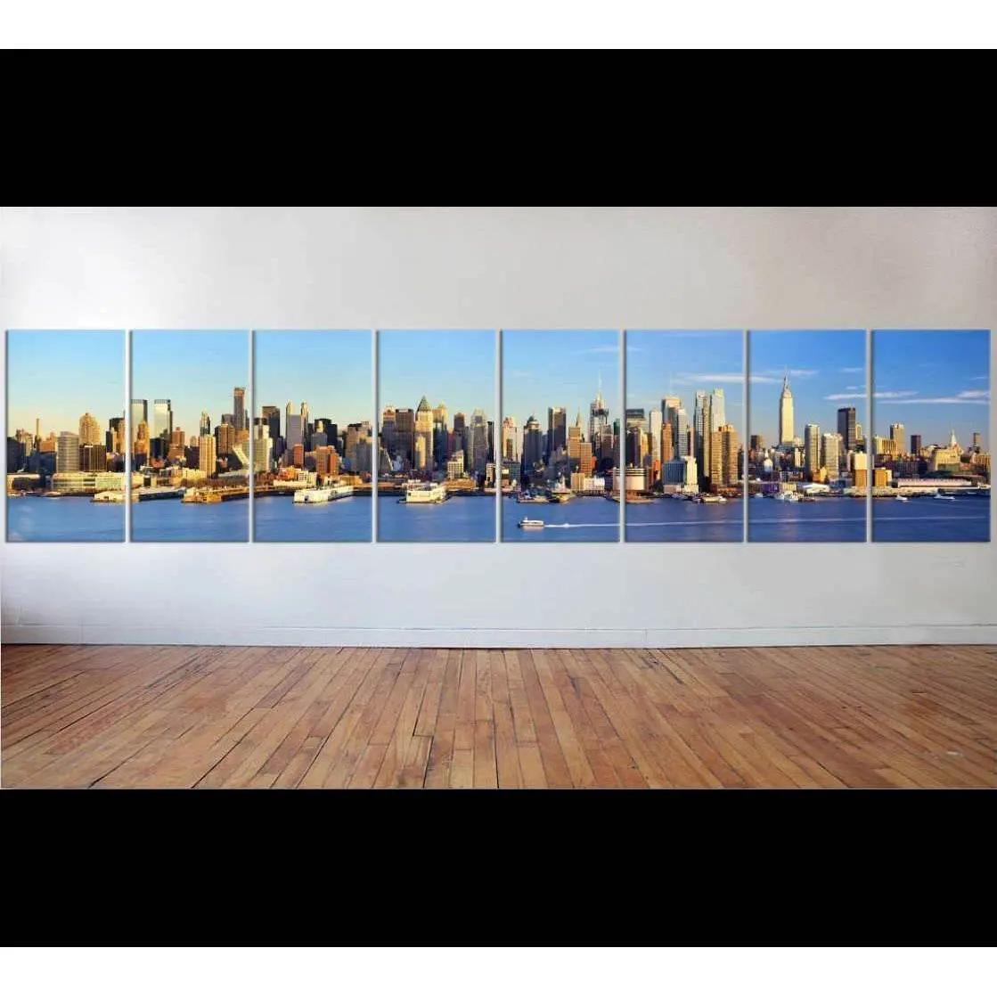 Large Manhattan Midtown Skyline №54 Ready To Hang Canvas Print 1