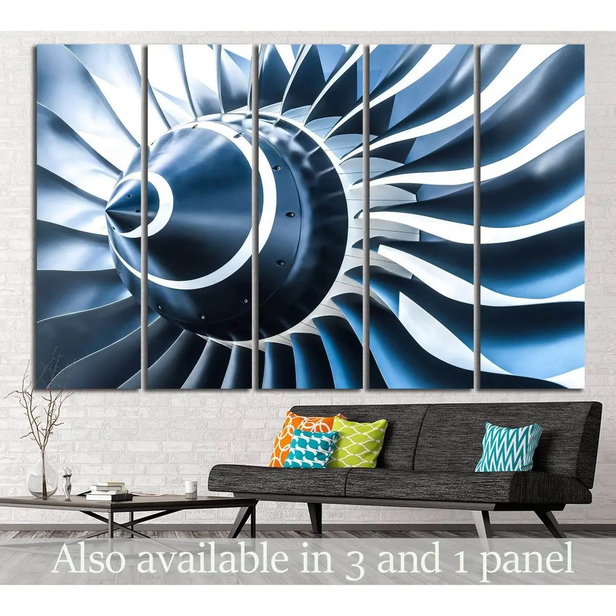 Large Propeller Wall Art Canvas Print – Ready to Hang, Design #173