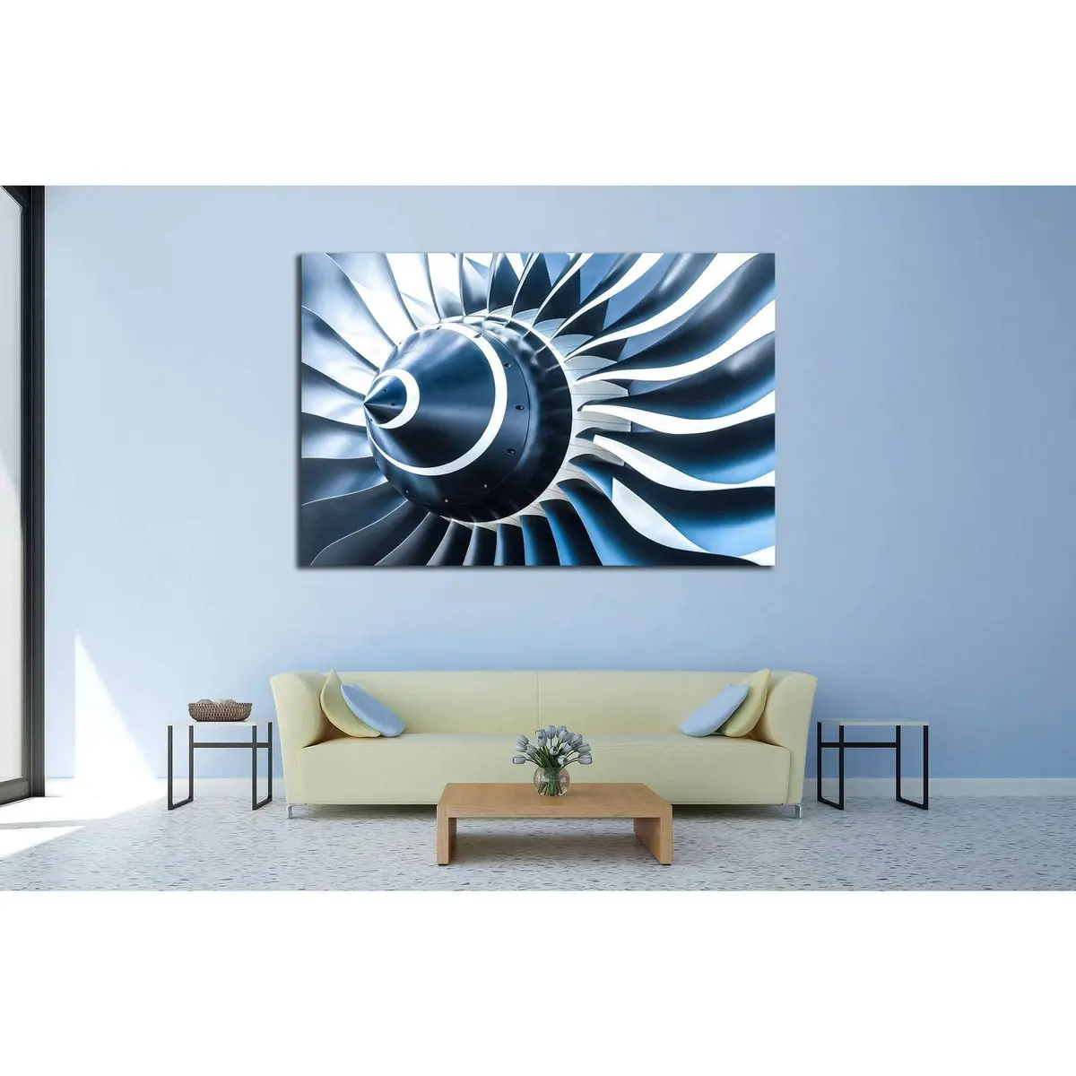 Large Propeller №173 Ready To Hang Canvas Print 2