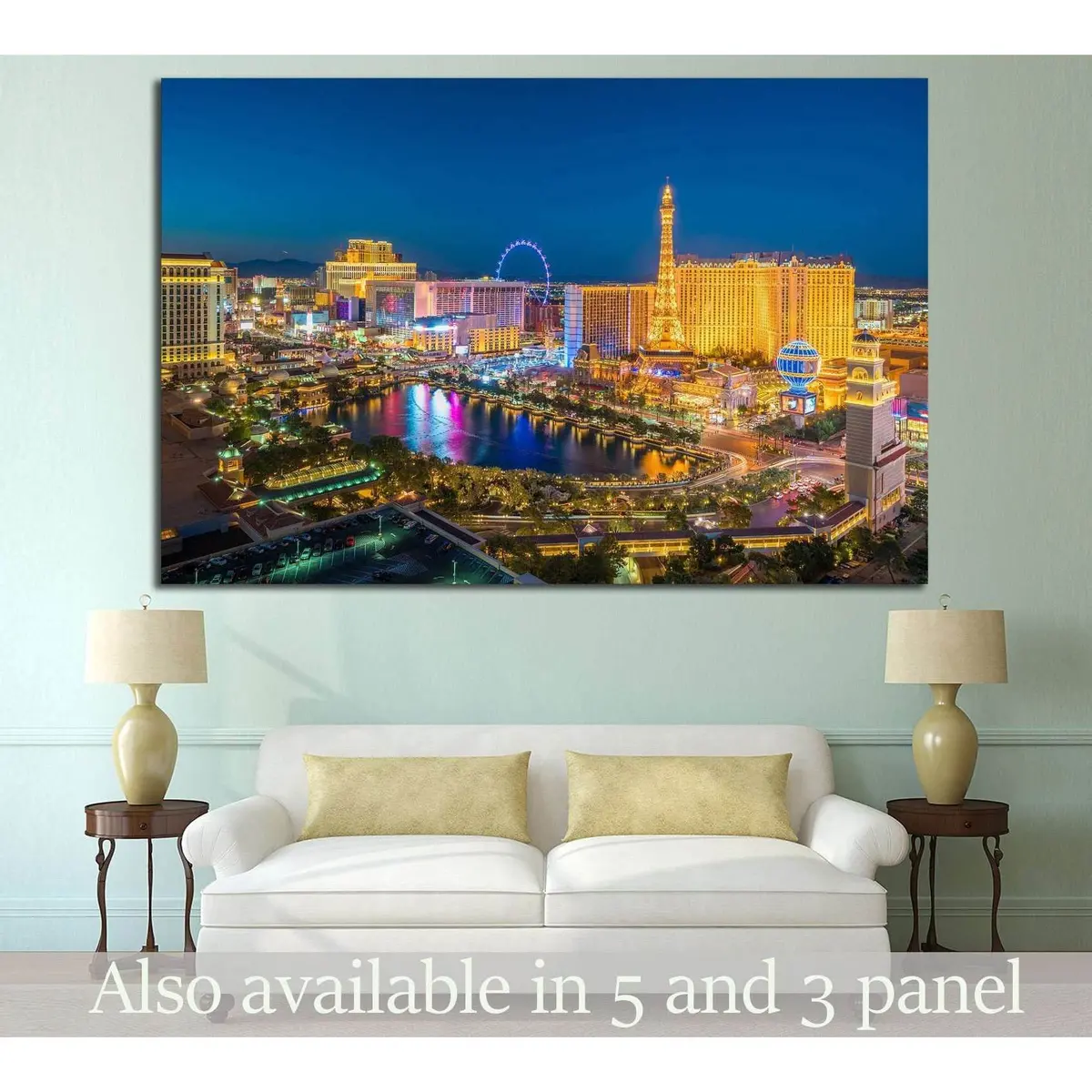 Las Vegas №537 Ready To Hang Canvas Print 1