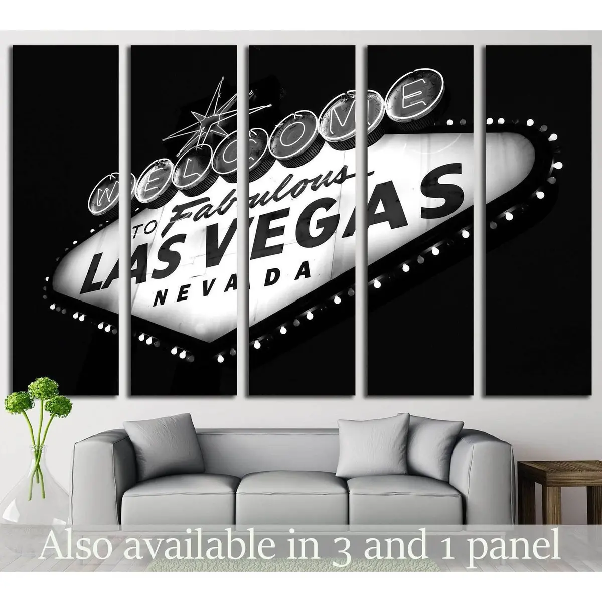 Las Vegas Nevada Canvas Wall Art – Pre-Installed Hanging Hardware