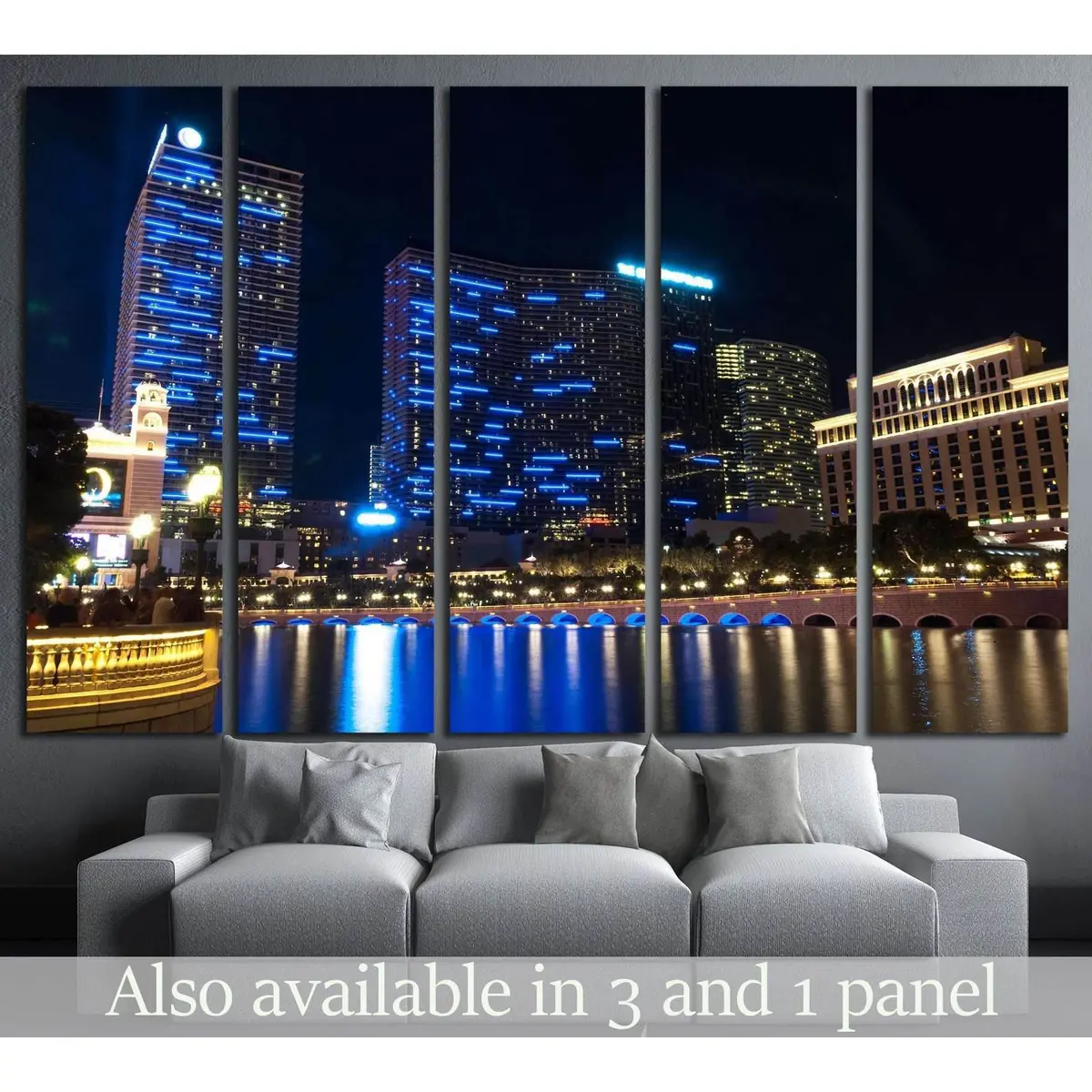 Las Vegas Cityscape Canvas Wall Art – Ready-to-Hang Print