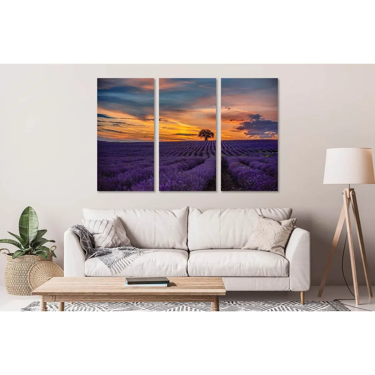 Lavender Field In Canada №D2027 Ready To Hang Canvas Print 5