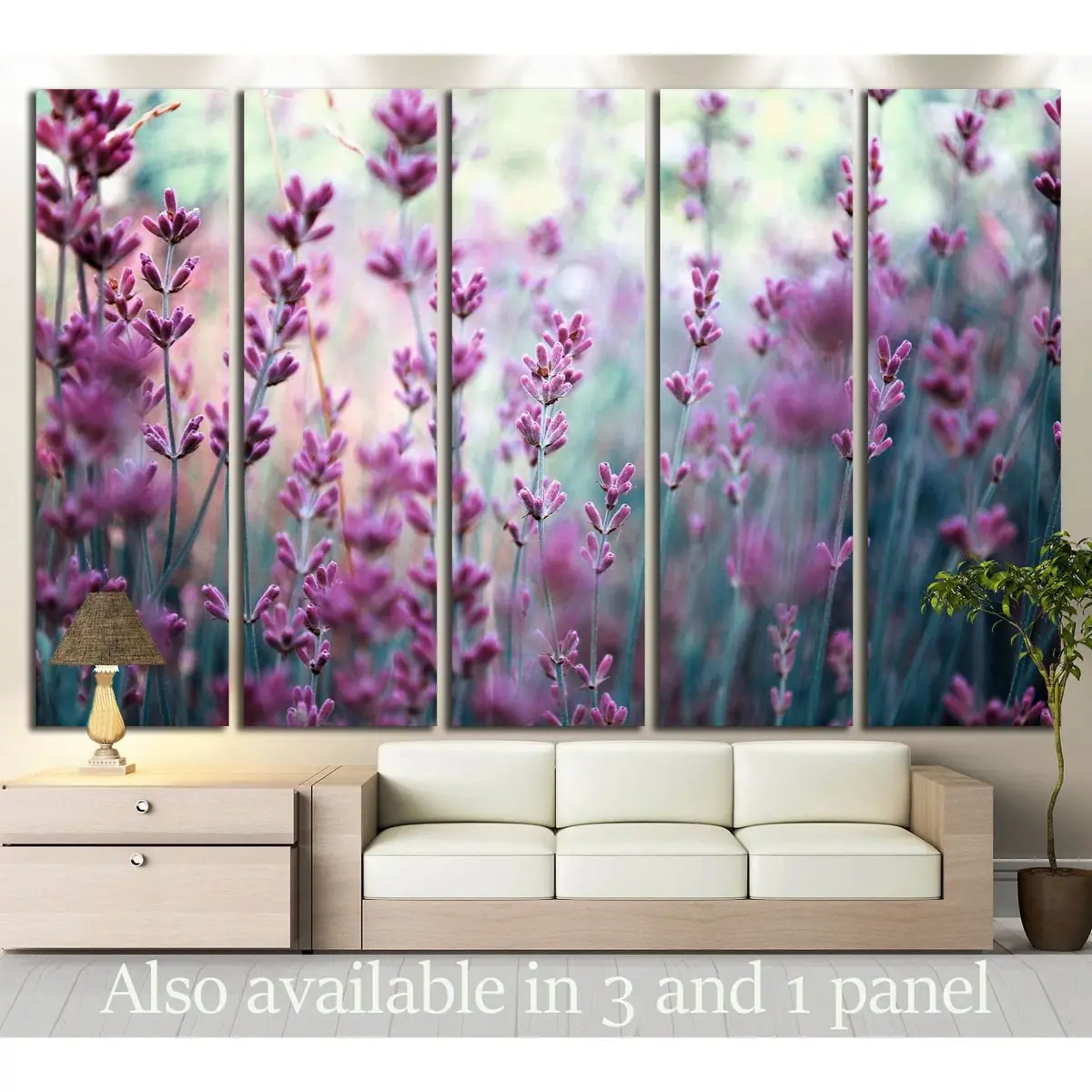 Lavender Blossoms #834 Premium Ready-to-Hang Canvas Art