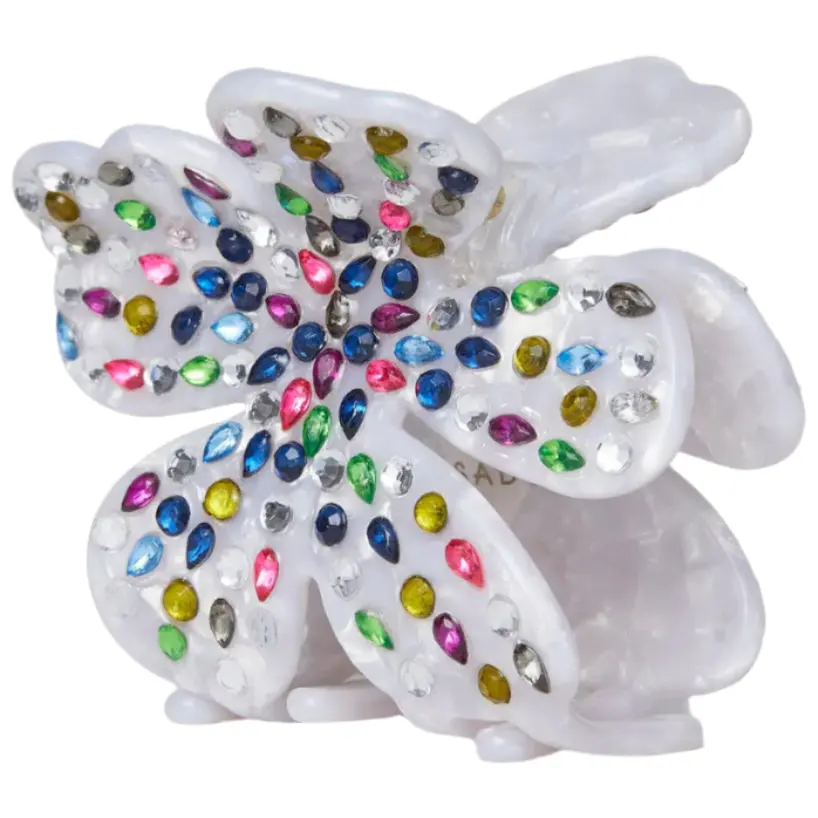 Lele Sadoughi Rainbow Lily Claw Hair Clip 1