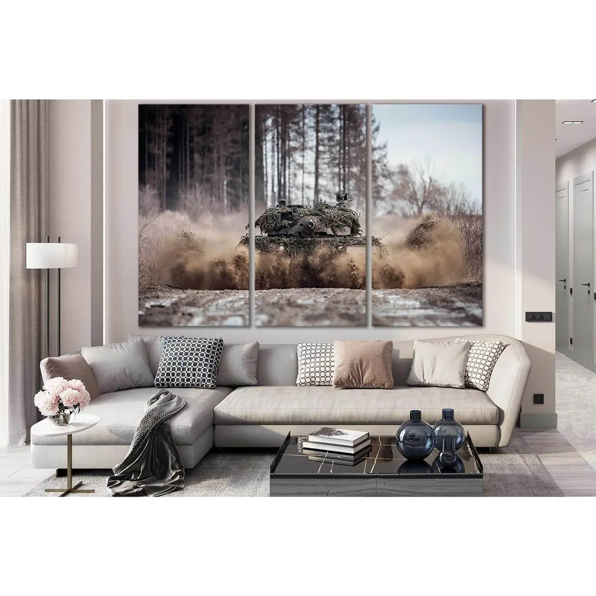 Leopard 2A4 German Battle Tank №Sl1445 Ready To Hang Canvas Print 5