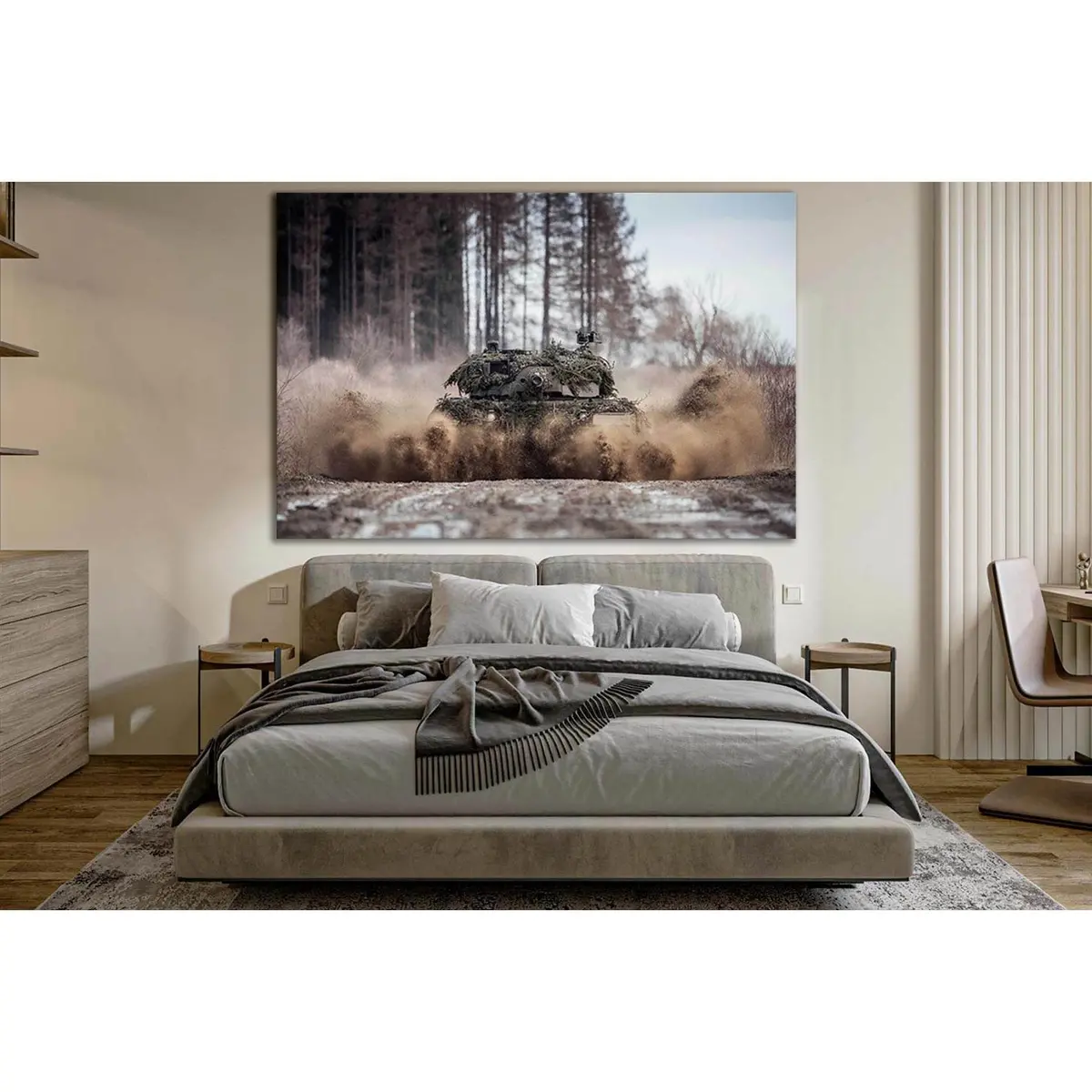 Leopard 2A4 German Battle Tank №Sl1445 Ready To Hang Canvas Print 1