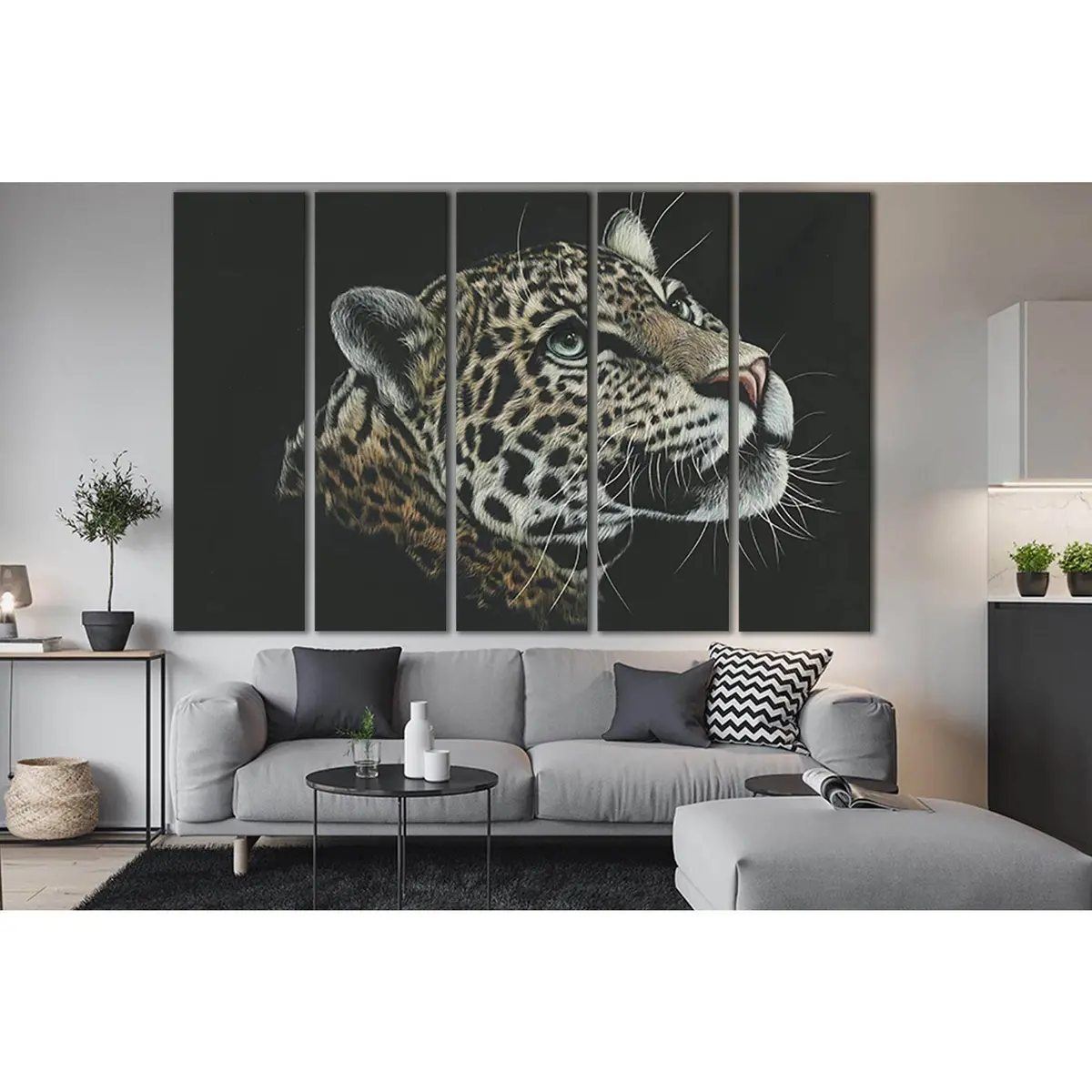 Leopard Wall Art №SL1534 – Premium Ready-to-Hang Canvas Print