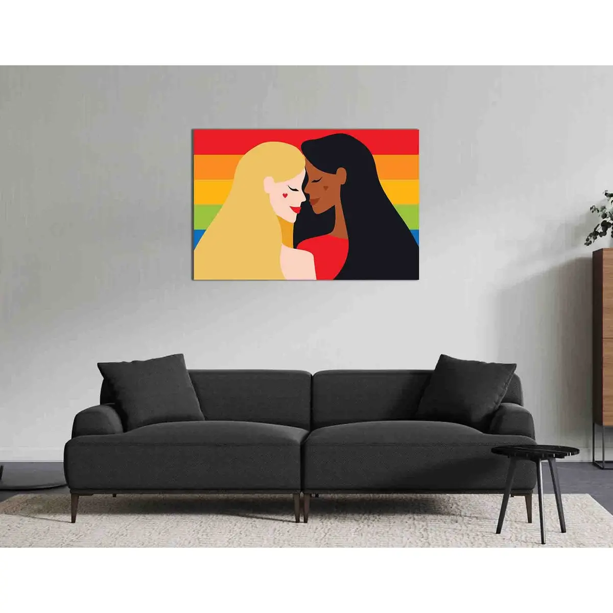 Lesbians, Lgbt №2155 Ready To Hang Canvas Print 1