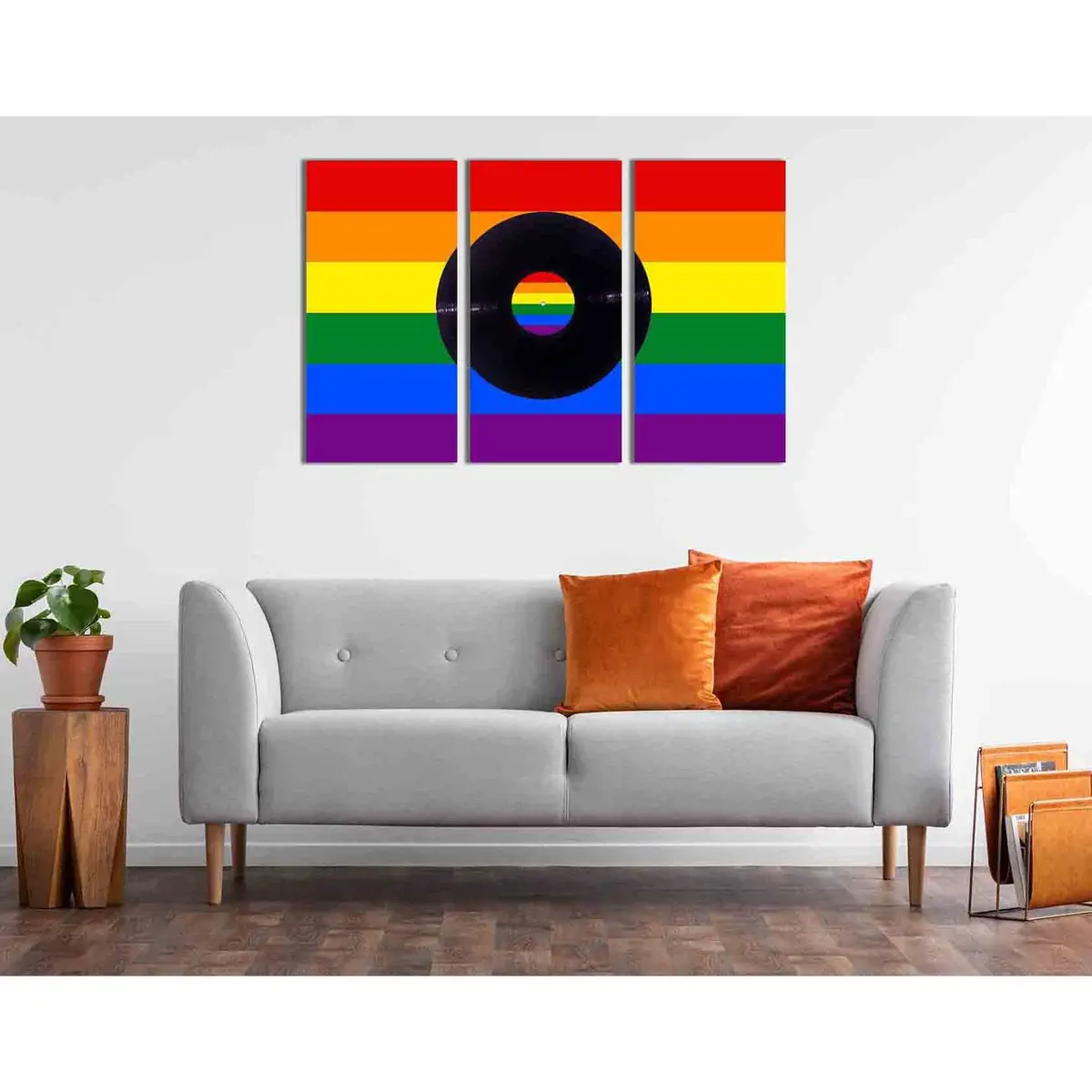 Lgbt Flag Label №2151 Ready To Hang Canvas Print 5