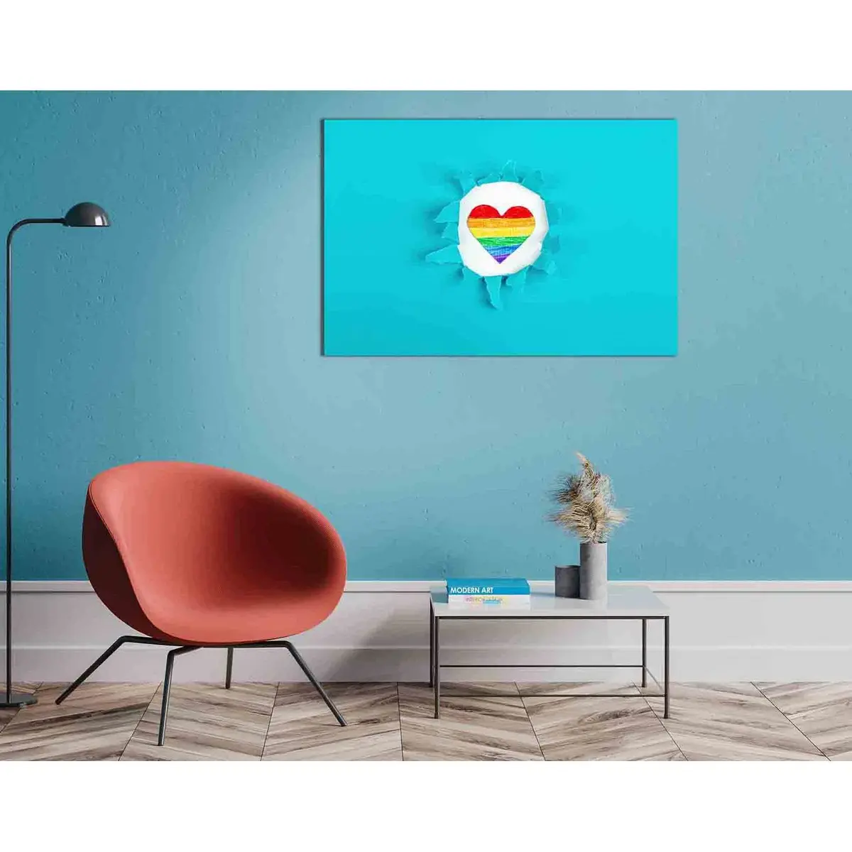 Lgbt Pride Flag №2131 Ready To Hang Canvas Print 1