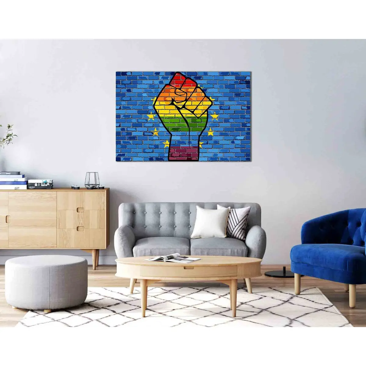 Lgbt Protest №2144 Ready To Hang Canvas Print 1