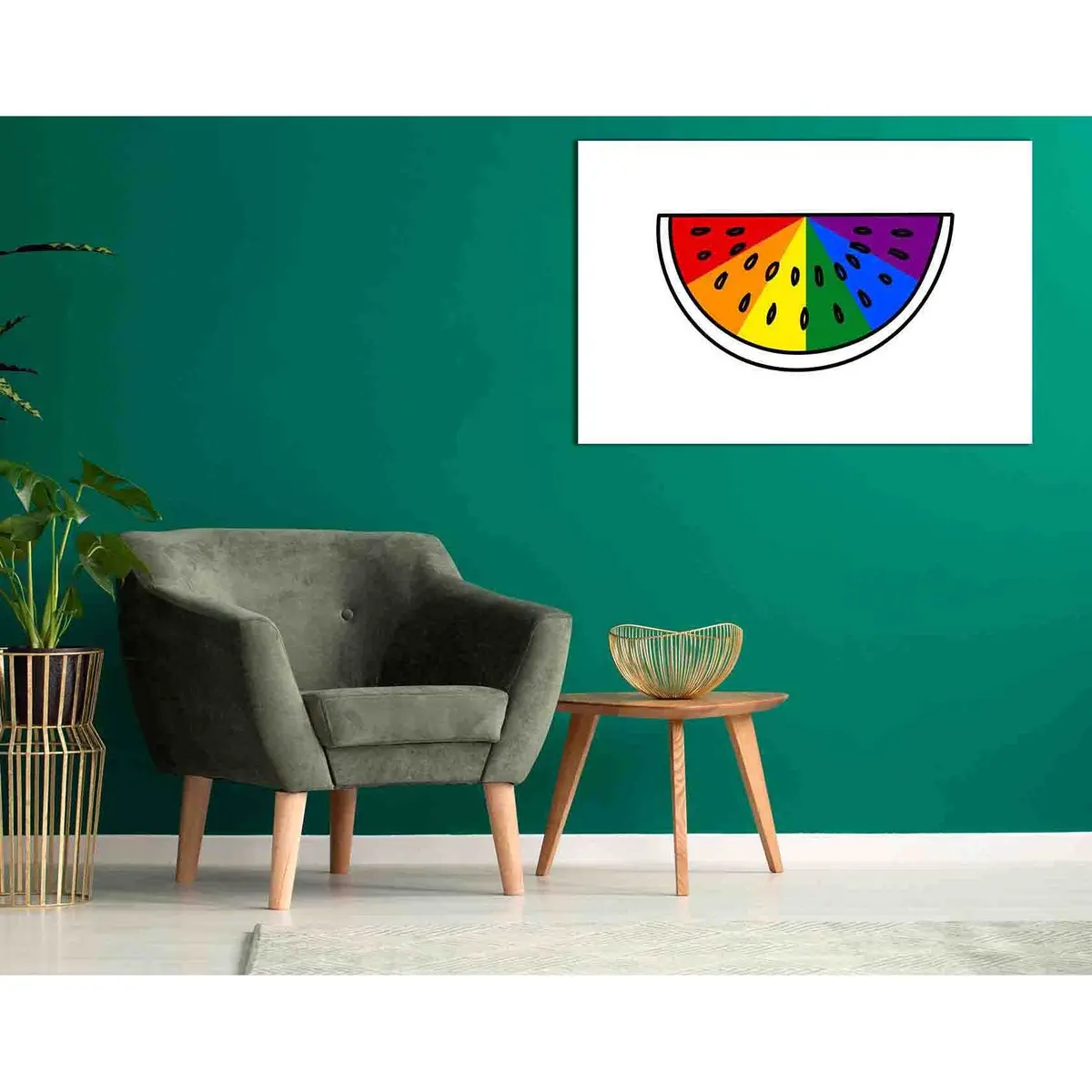 Lgbt Watermelon №2114 Ready To Hang Canvas Print 1