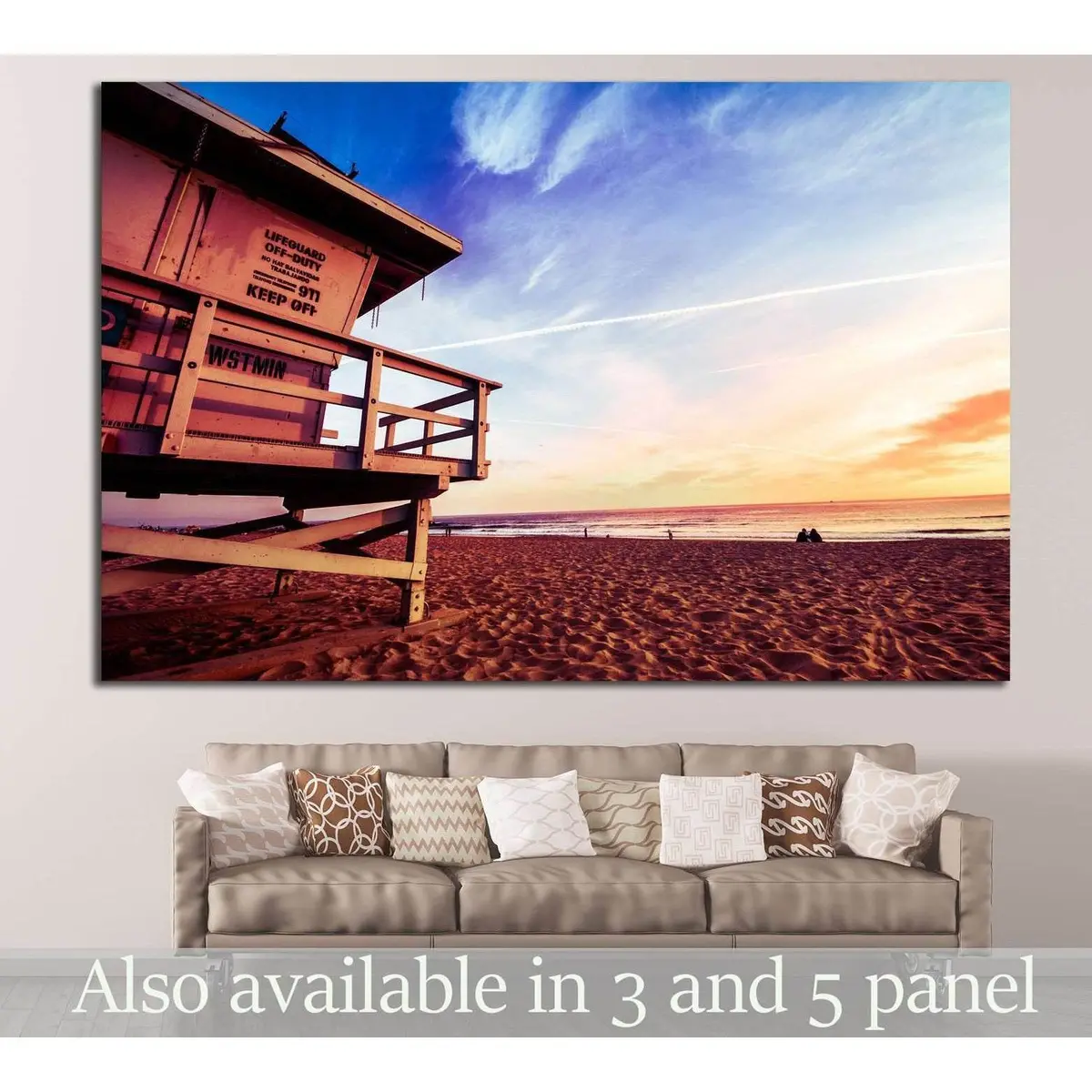 Lifeguard, Venice Beach №883 Ready To Hang Canvas Print 1