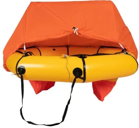 Aero Compact Life Raft 4 Person W/ Canopy & Deluxe Kit 1