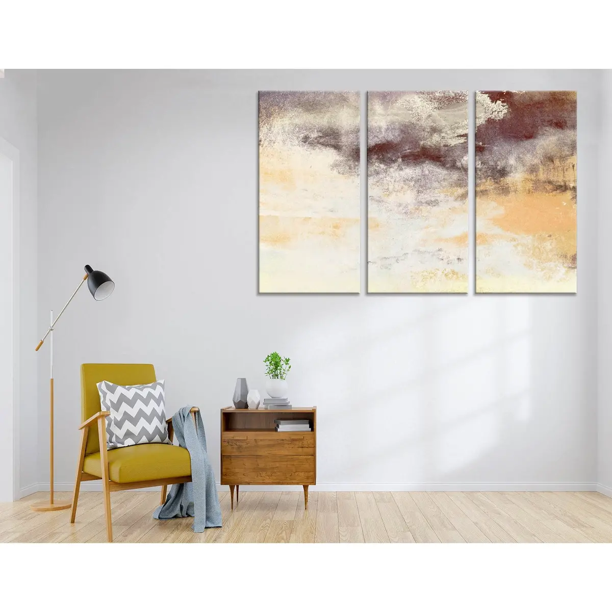 Light Colorful Abstract №04373 Ready To Hang Canvas Print 5